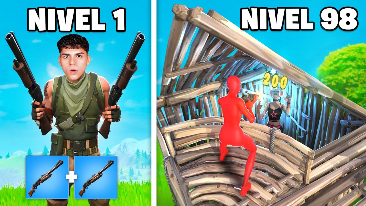 Habilidades Nivel 1 vs Nivel 100 En Fortnite