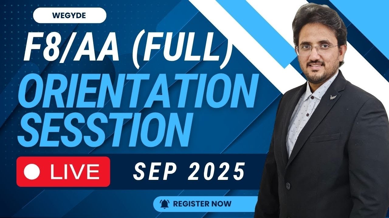ULTIMATE GUIDE BEFORE YOU START AA/F8 - AUDIT AND ASSURANCE || September 2025 attempt