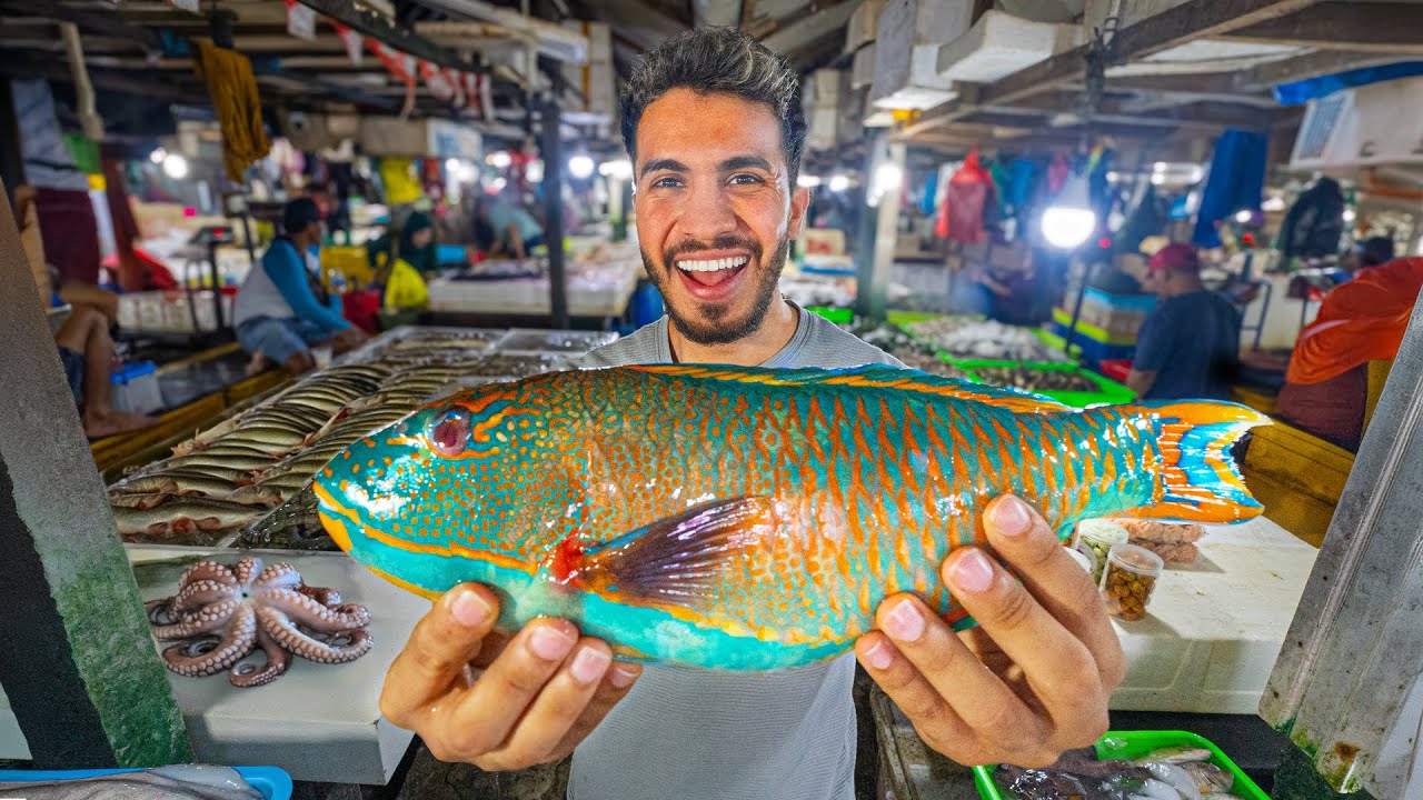 Probando el LEGENDARIO PEZ AZUL de INDONESIA 🇮🇩