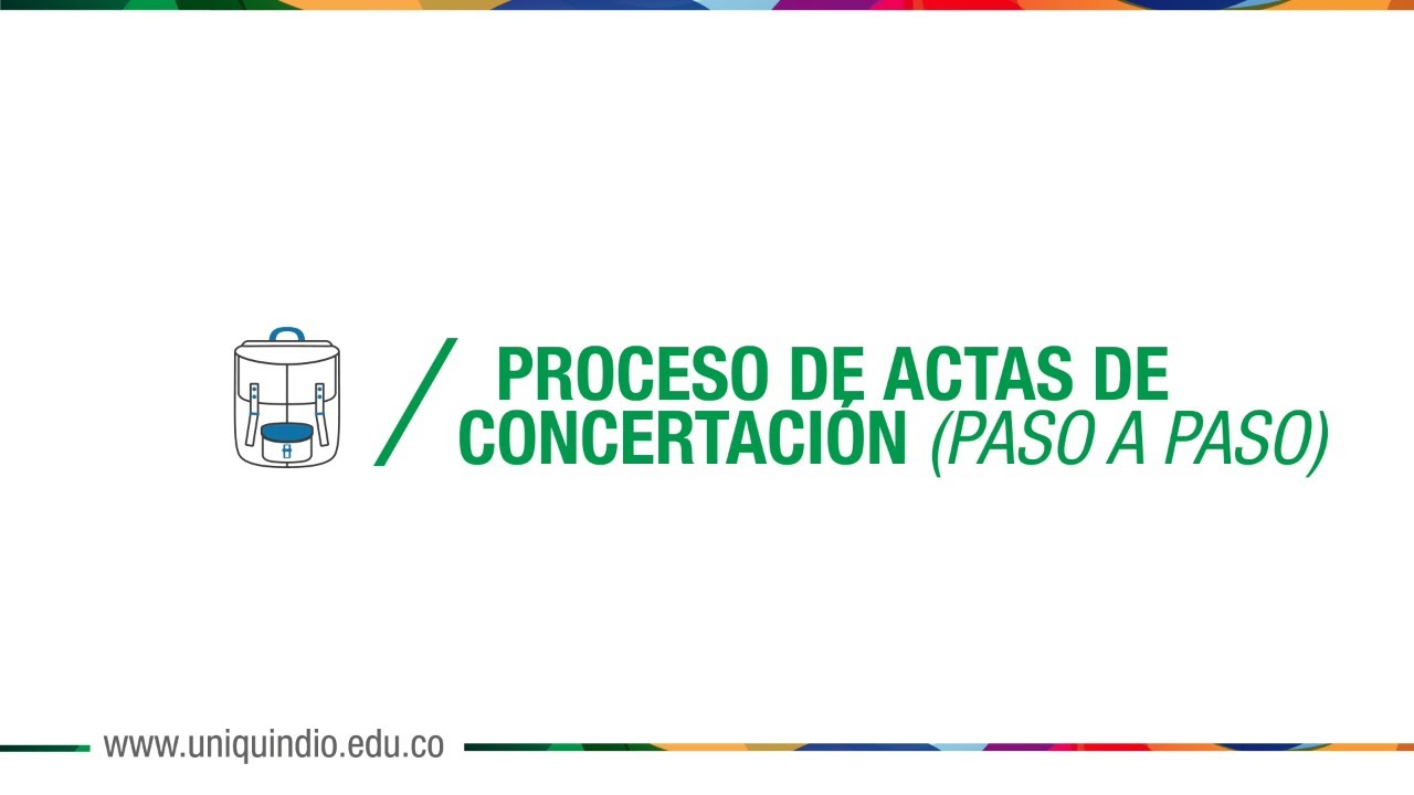 Actas de Concertaci&oacute;n - Uniquind&iacute;o - SAC