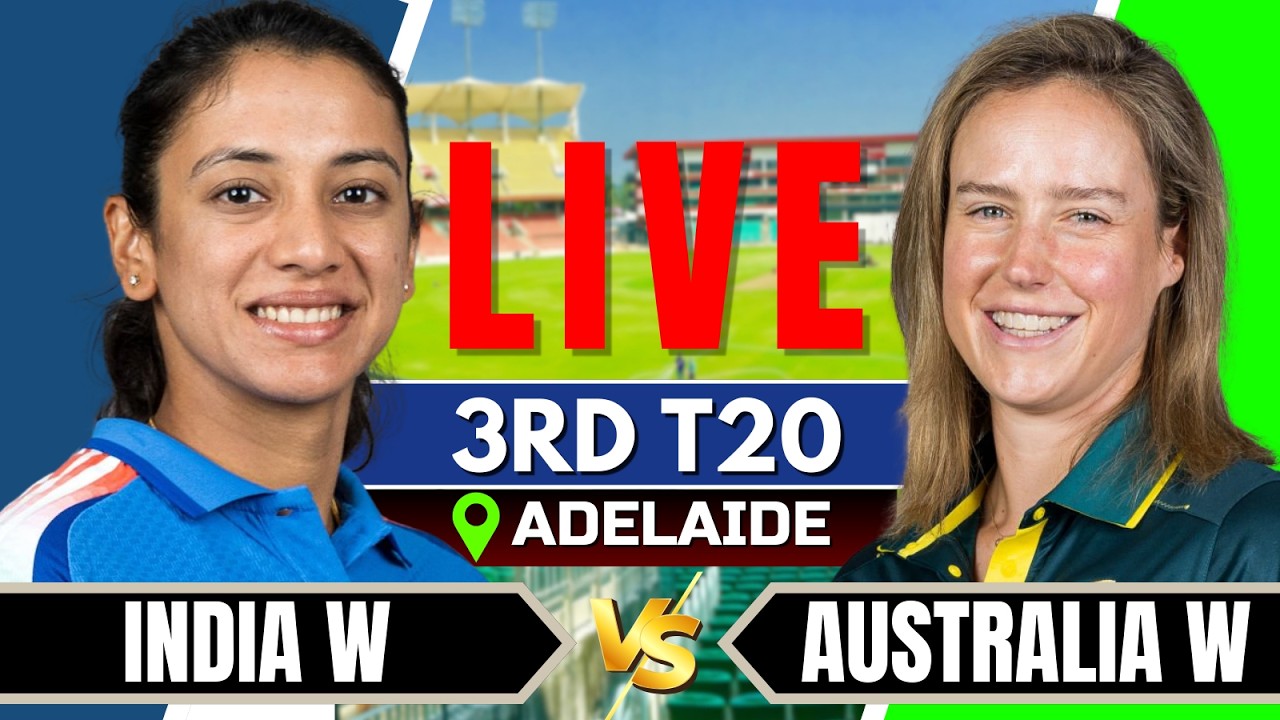🔴Live: India Women vs Australia Women | 3rd T20 | Live Score & Commentary | Live cricket match today