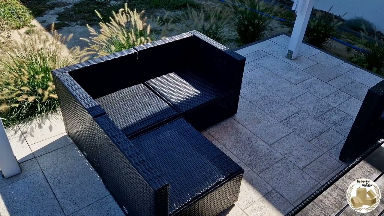 (3-Seater) Poly Rattan Sofa Unboxing & Assemble