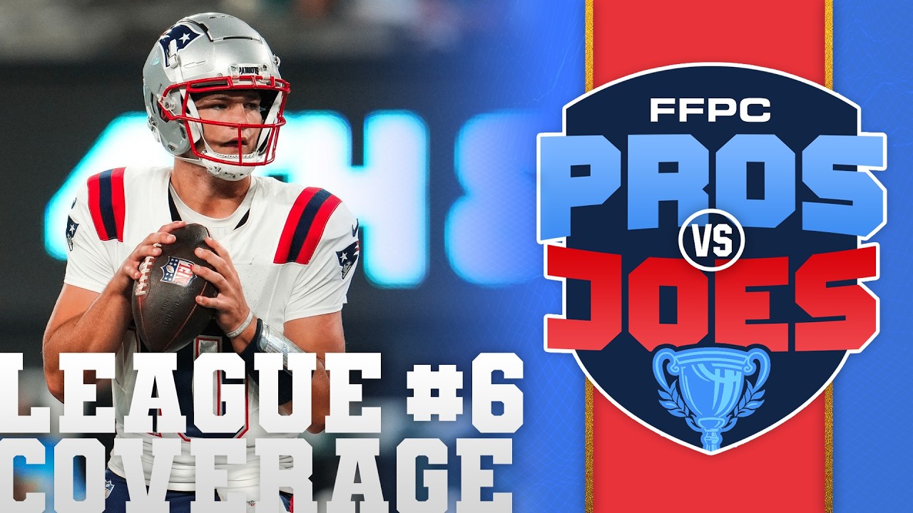 Top Fantasy Analysts Take on High-Stakes Players | FFPC Pros Vs. Joes #6 Draft LIVE