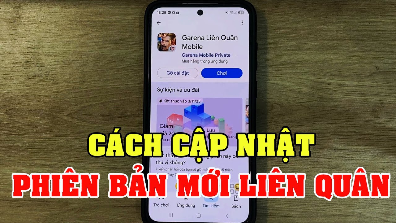 C&aacute;ch cập nhật phi&ecirc;n bản mới li&ecirc;n qu&acirc;n