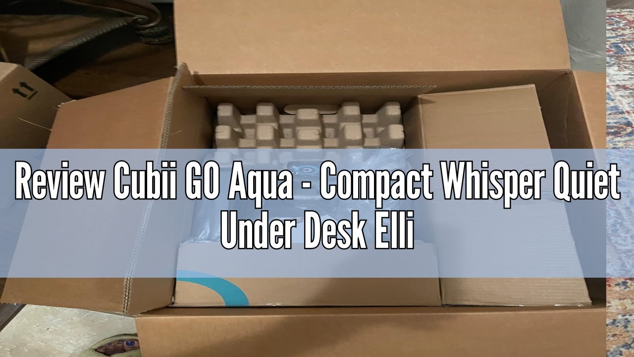 Review Cubii GO Aqua - Compact Whisper Quiet Under Desk Elliptical with LCD Monitor, Adjustable Resi