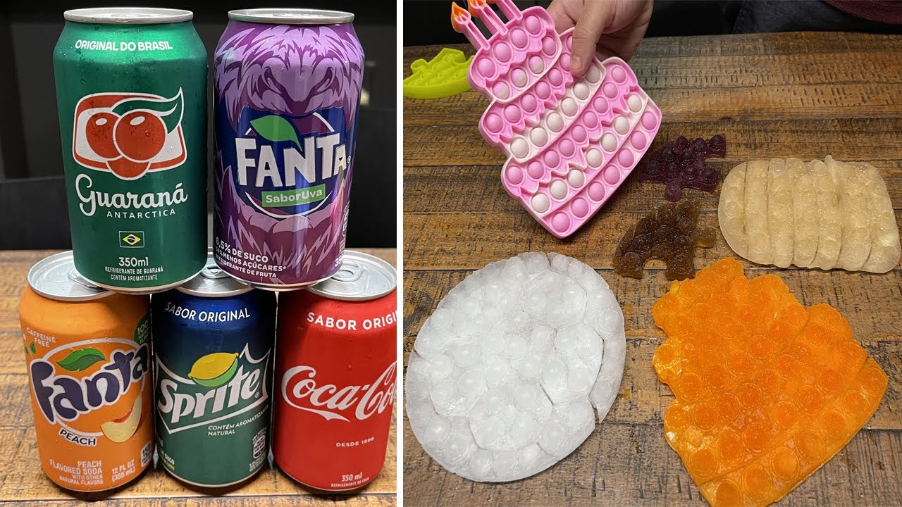 TRANSFORMEI VÁRIOS REFRIGERANTES DO MERCADO EM POP IT'S!!!