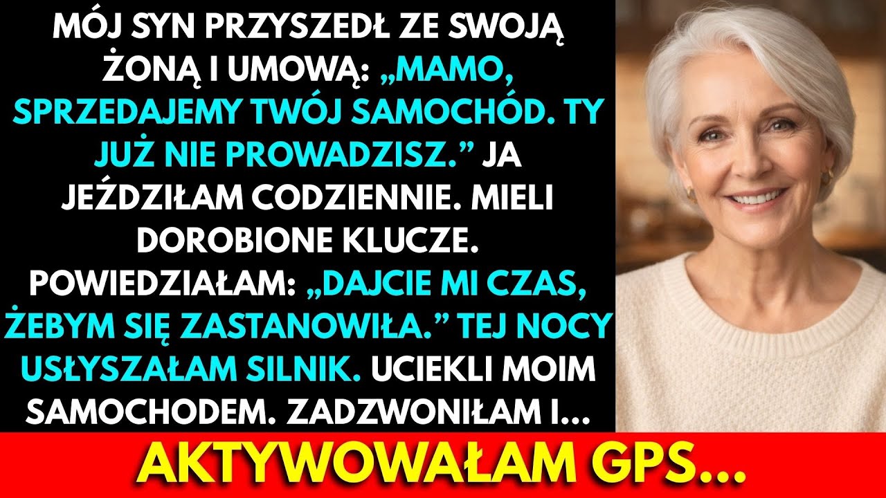 Mój Syn Powiedział: „Sprzedajemy Twój Samochód, Już Nie Jeździsz”. Tej Nocy Usłyszałam Silnik I Ja…
