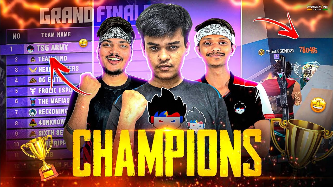 Championsssssssss!!!!! 🏆❤ Tsg Army Another Tournament Win 1 Lakh Prizepool 😱 Caster Shocked 🔥