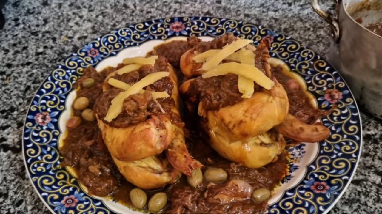 دجاج محمر على الطريقة الفاسية 🥰 تحضيرات انا فرحانة مقدني فرحة وليداتي جايين عندي غدي يعمرو علي ❤️❤️