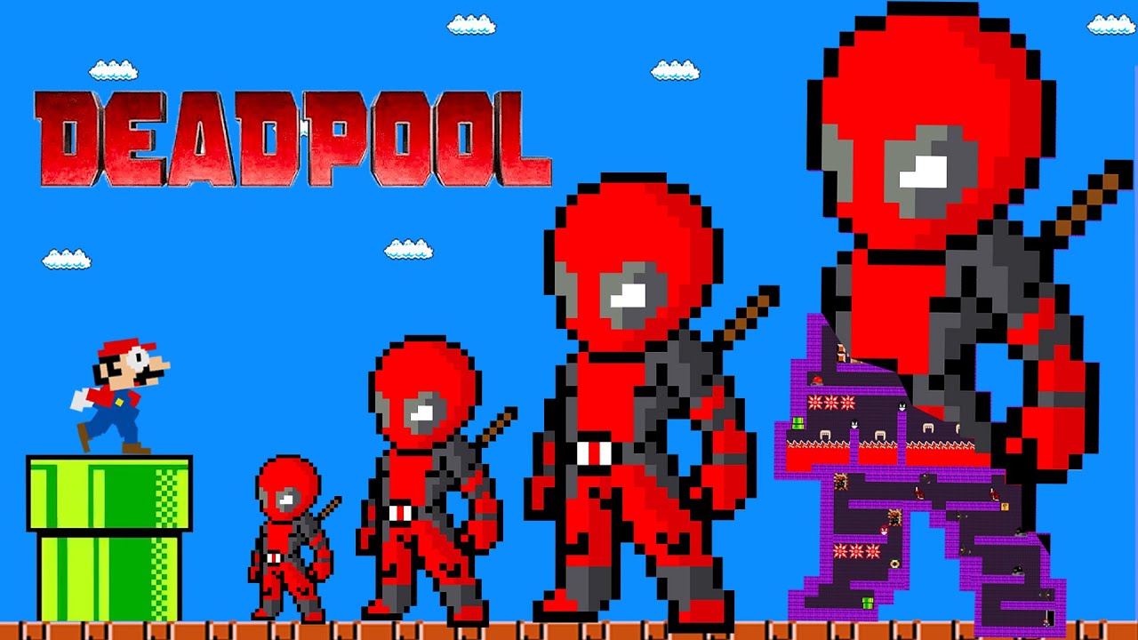 Game Box: Super Mario Vs Giant Deadpool New Maze!