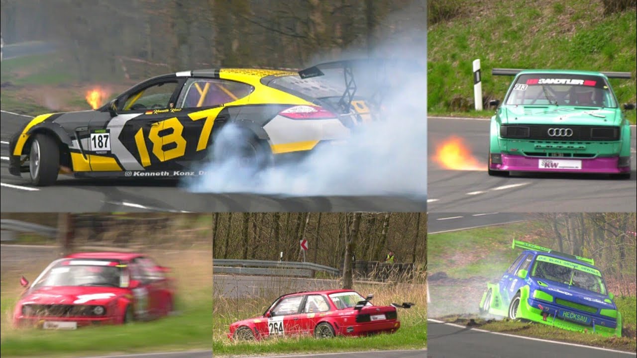 Bergpreis Hillclimb Schottenring 2023 - Crashes Action & Amazing Sound [HD]