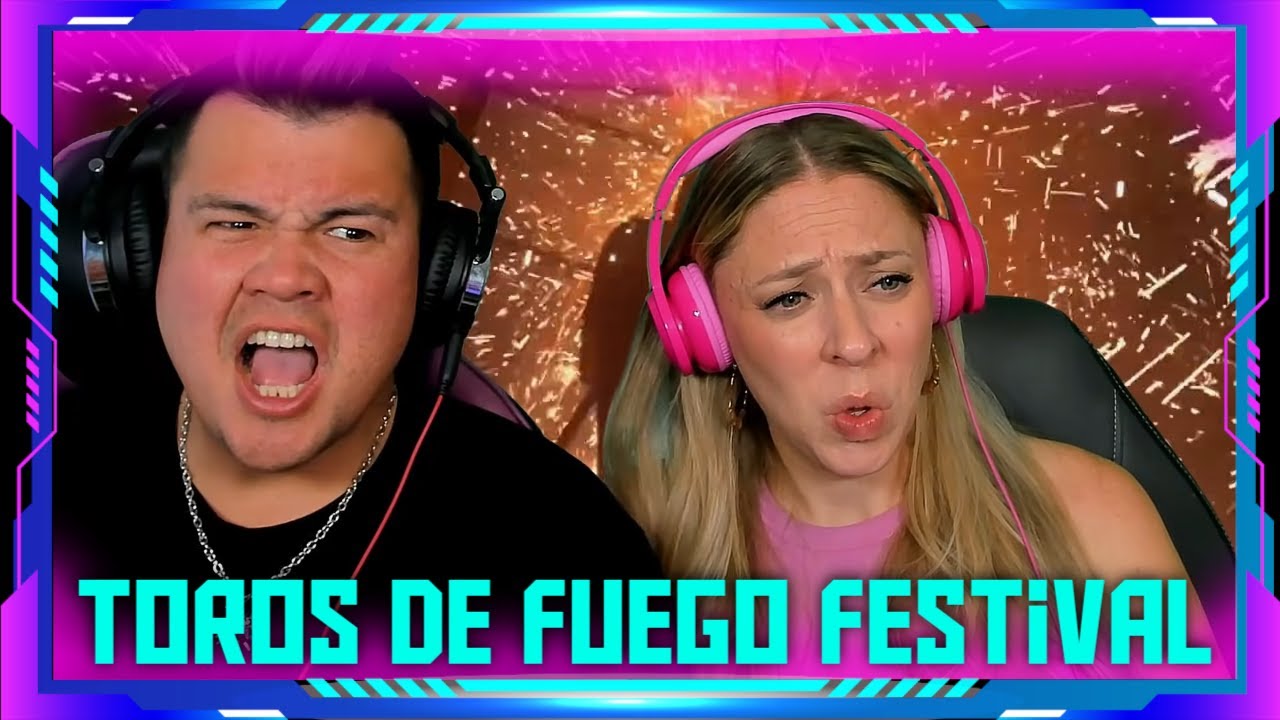 Reaction to Mexico's INSANE Bulls of Fire Festival (Got Burned) | THE WOLF HUNTERZ Jon and Dolly