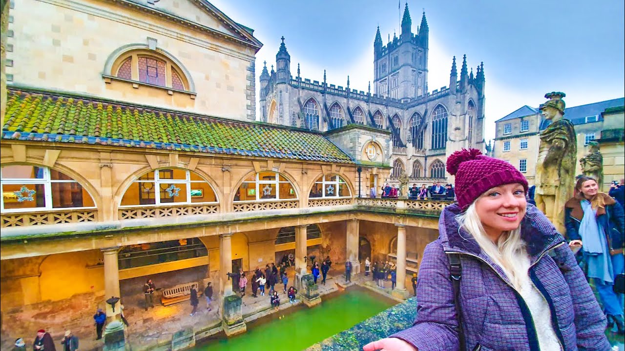 Exploring the Roman Baths & The City of Bath | Somerset, England | TRAVEL VLOG