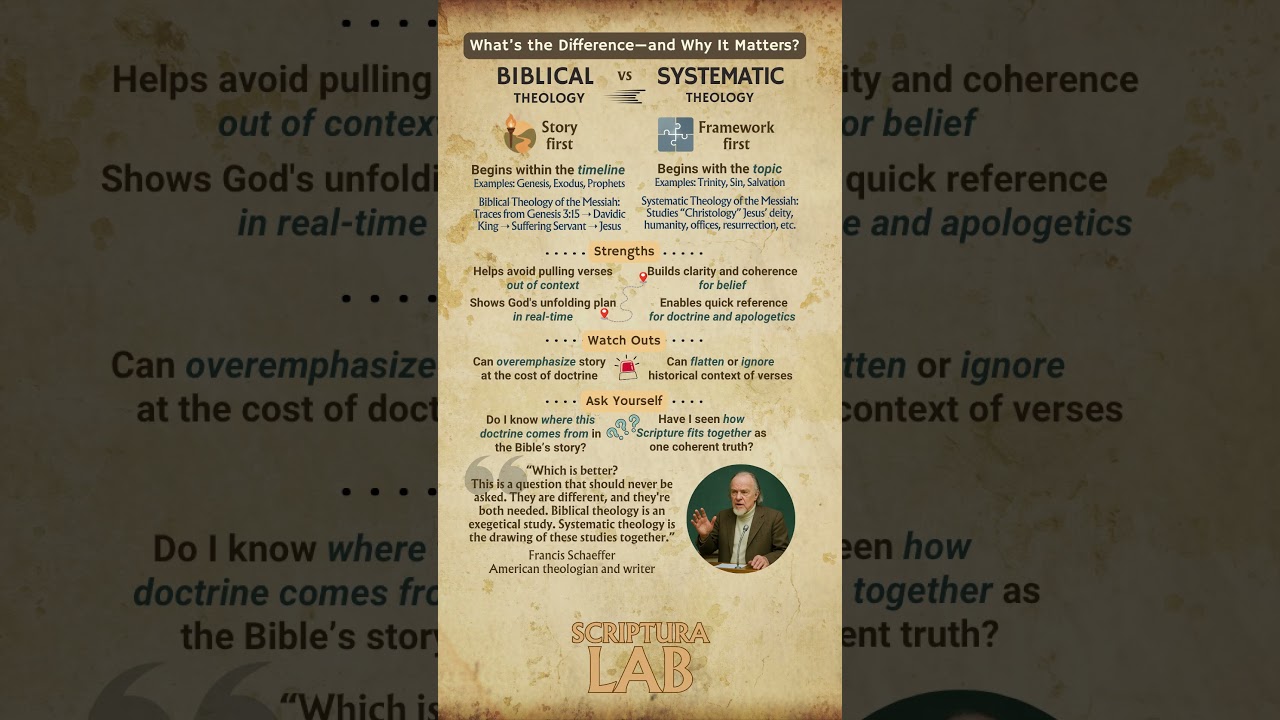 Biblical Theology vs Systematic Theology: Which Is Better?