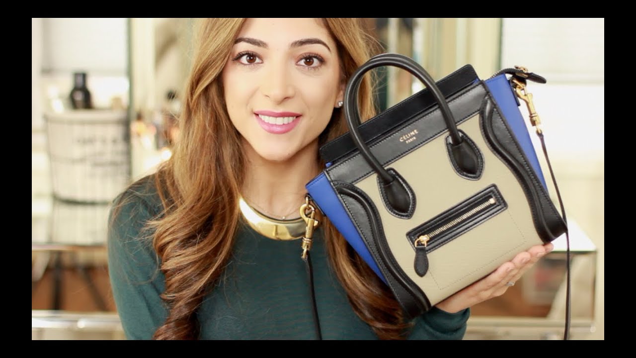 What's In My Bag - Céline Nano Luggage + Top 10 Lip Products | Amelia Liana