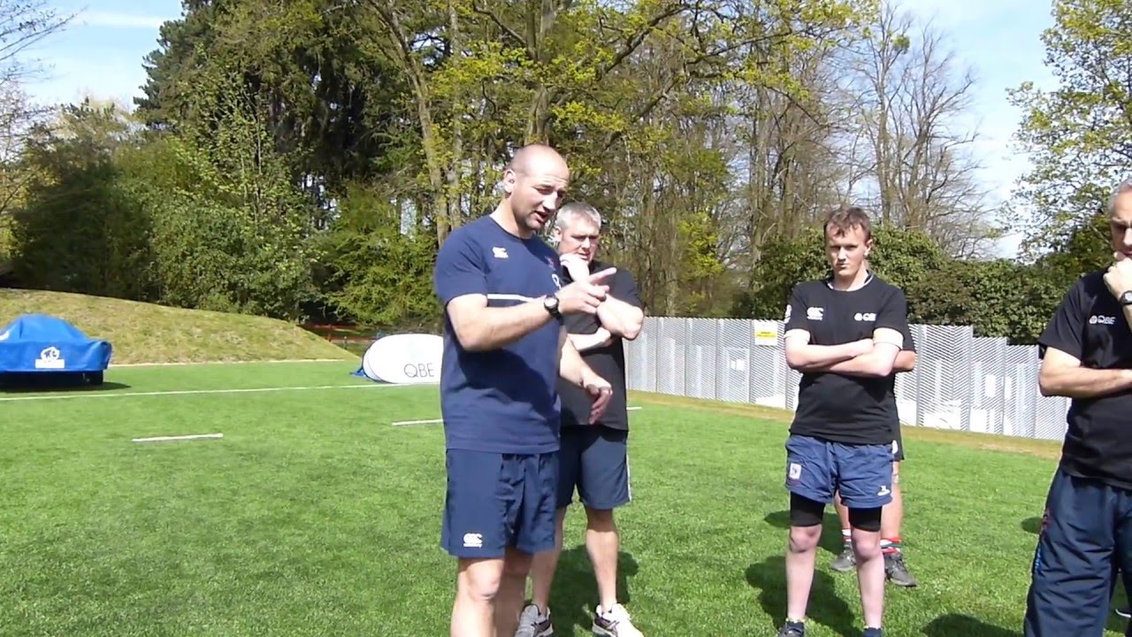 Steve Borthwick coaching lineout