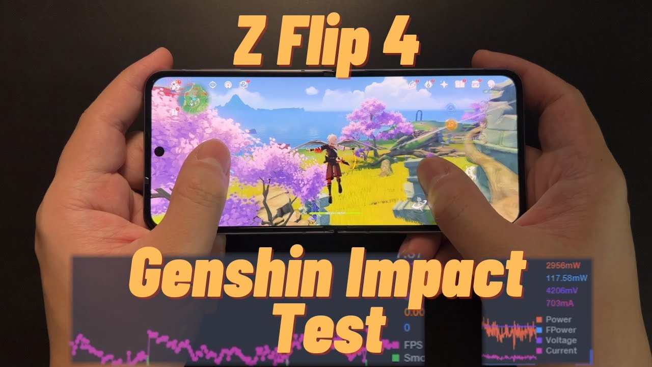 Galaxy Z Flip 4 is not for gaming. Weakest Snapdragon 8+ Gen1 for Genshin Impact