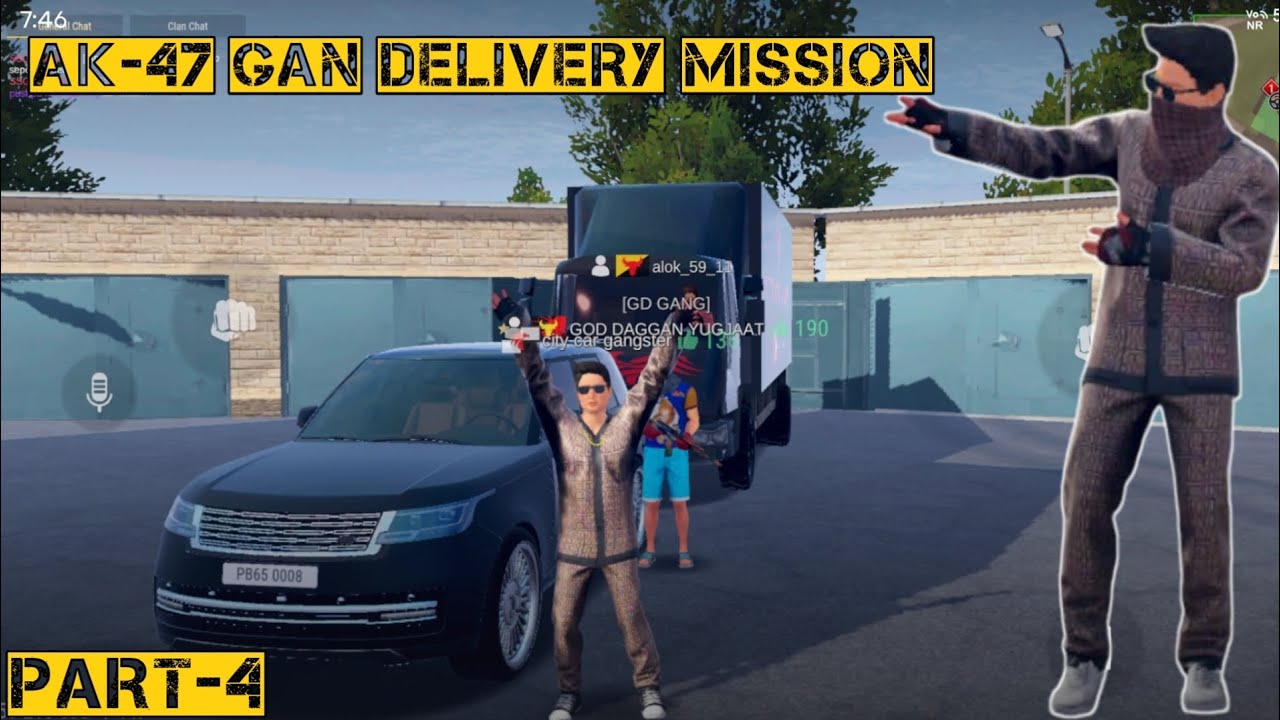 (AK-47 gan delivery mission )part-4 #citycargangstergaming #madout2video #gaming 