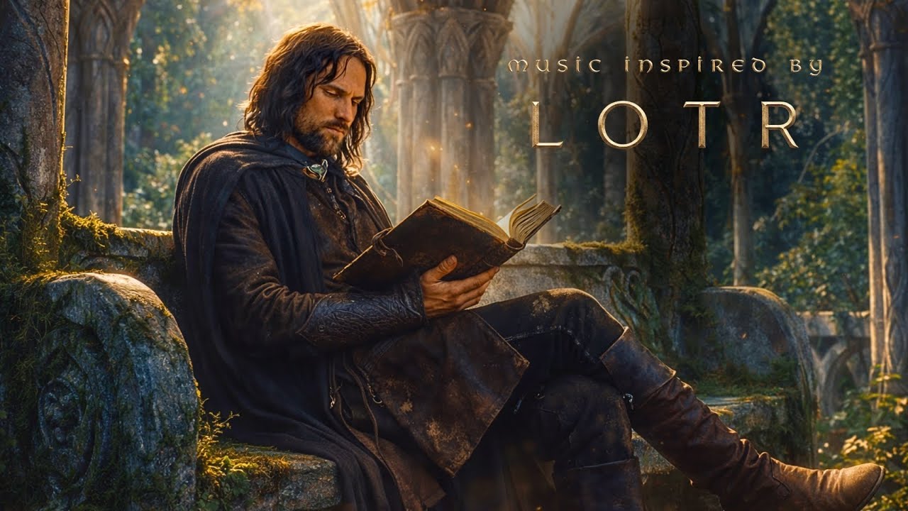 Peaceful Reading with Aragorn in Rivendell 🌿 | LOTR Ambience for Calm & Focus