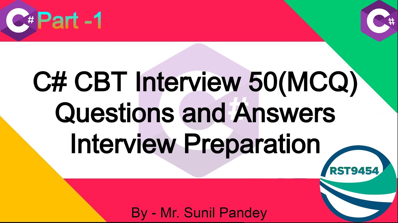 C# CBT Interview 50(MCQ) Questions and Answers || Interview Preparation #biharideveloper