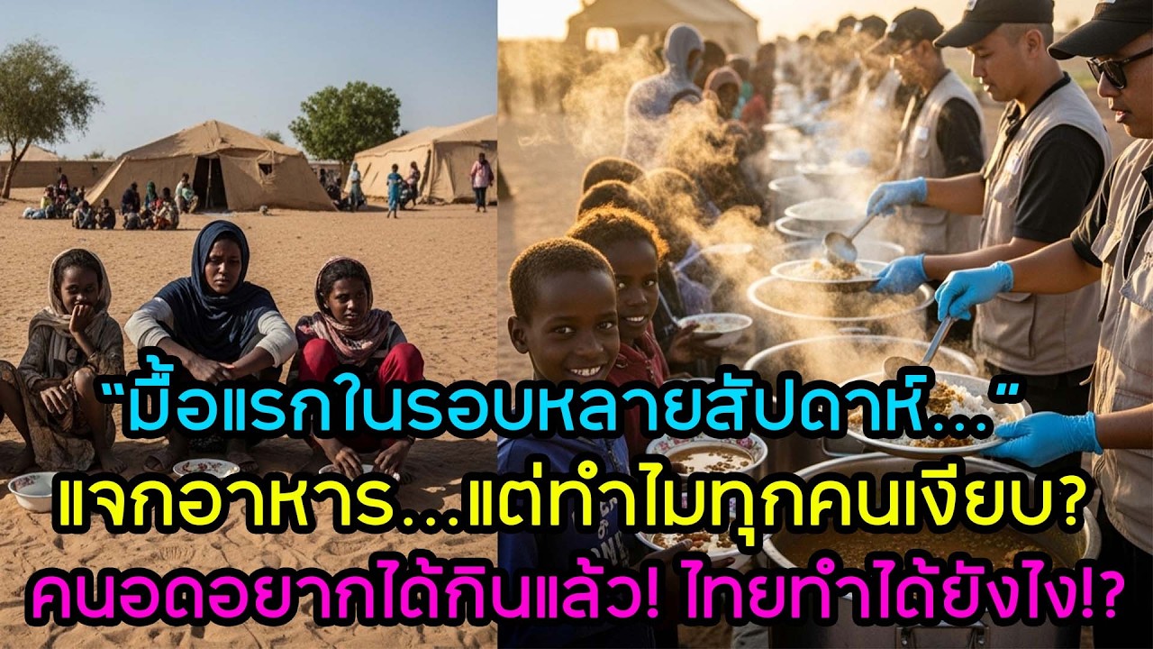 โลกเงียบทั้งค่าย! ไทยส่ง “ครัวสนาม” ถึงซูดาน—มื้อแรกในรอบหลายสัปดาห์ทำคนร้องไห้