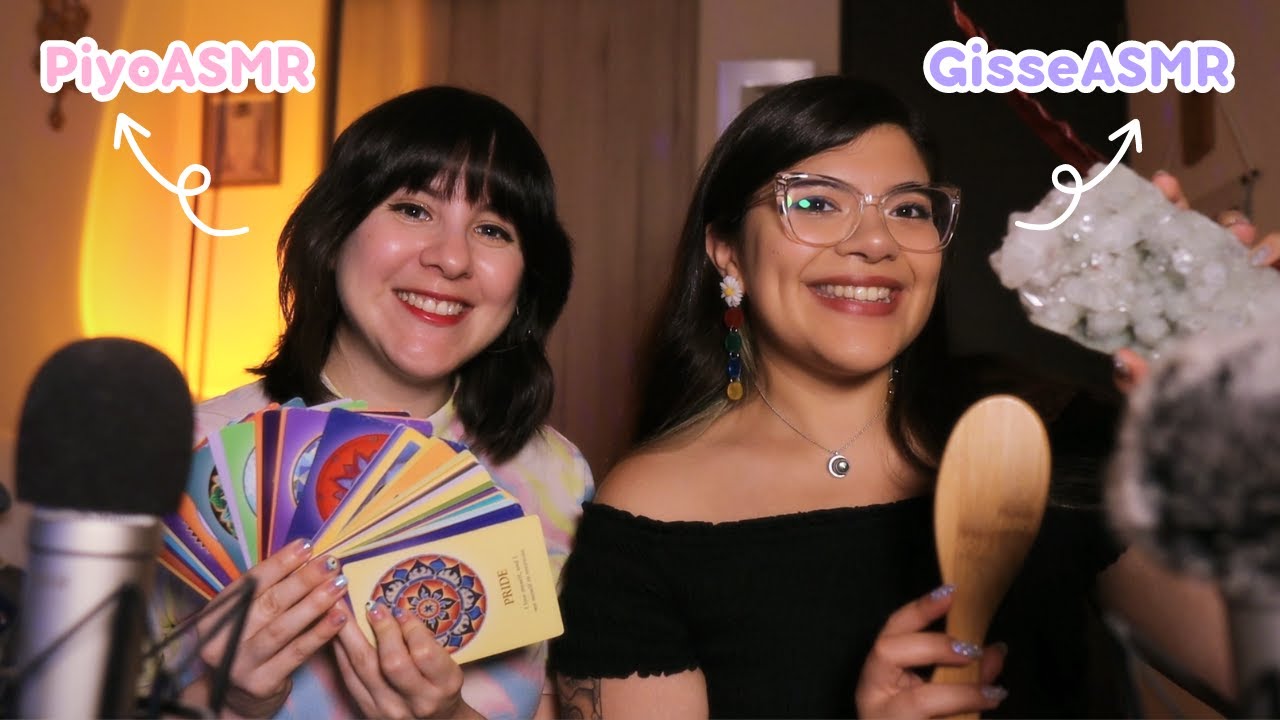 Te hacemos DORMIR 🔮 (Cartas, cristales, un cuento y más) | ASMR Colab. con @GisseASMR