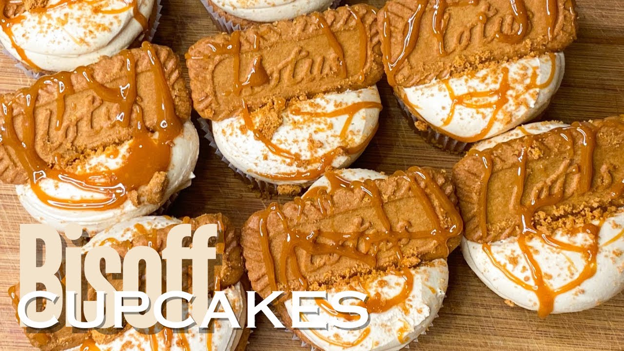 Moist lotus Biscoff cupcakes recipe!