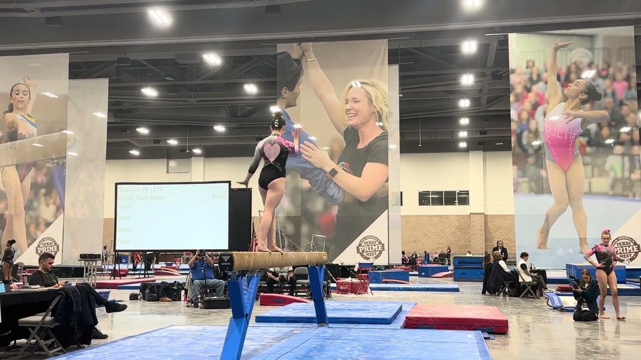Level 10 Beam routine - Texas Prime Meet 2026 Score 9.335 (4th place) 