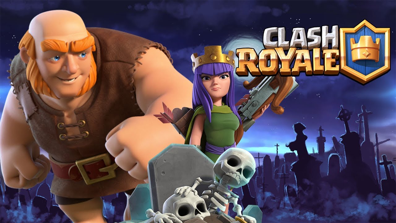 Clash Royale - Gigante Cemitério vs Porcos Reais