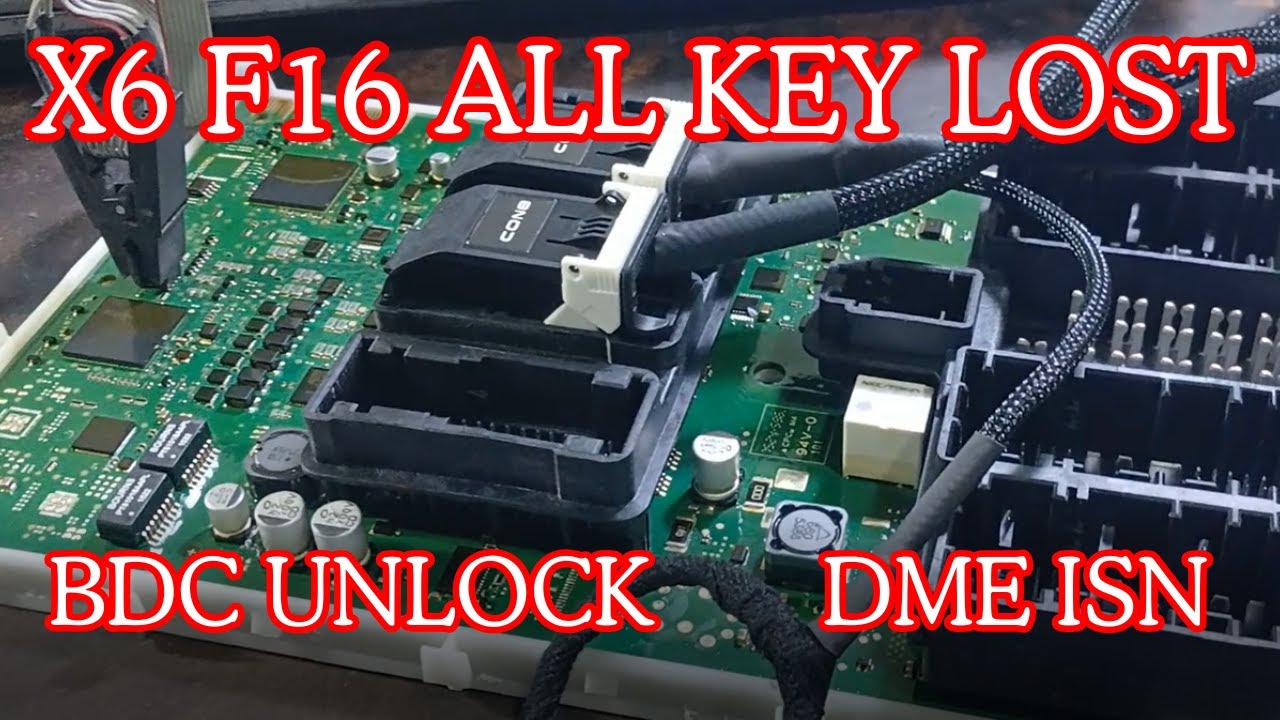 Программирование утерянных ключей X6 F16 All Key и разблокировка BDC с помощью VVDI2 и чтение Dme...