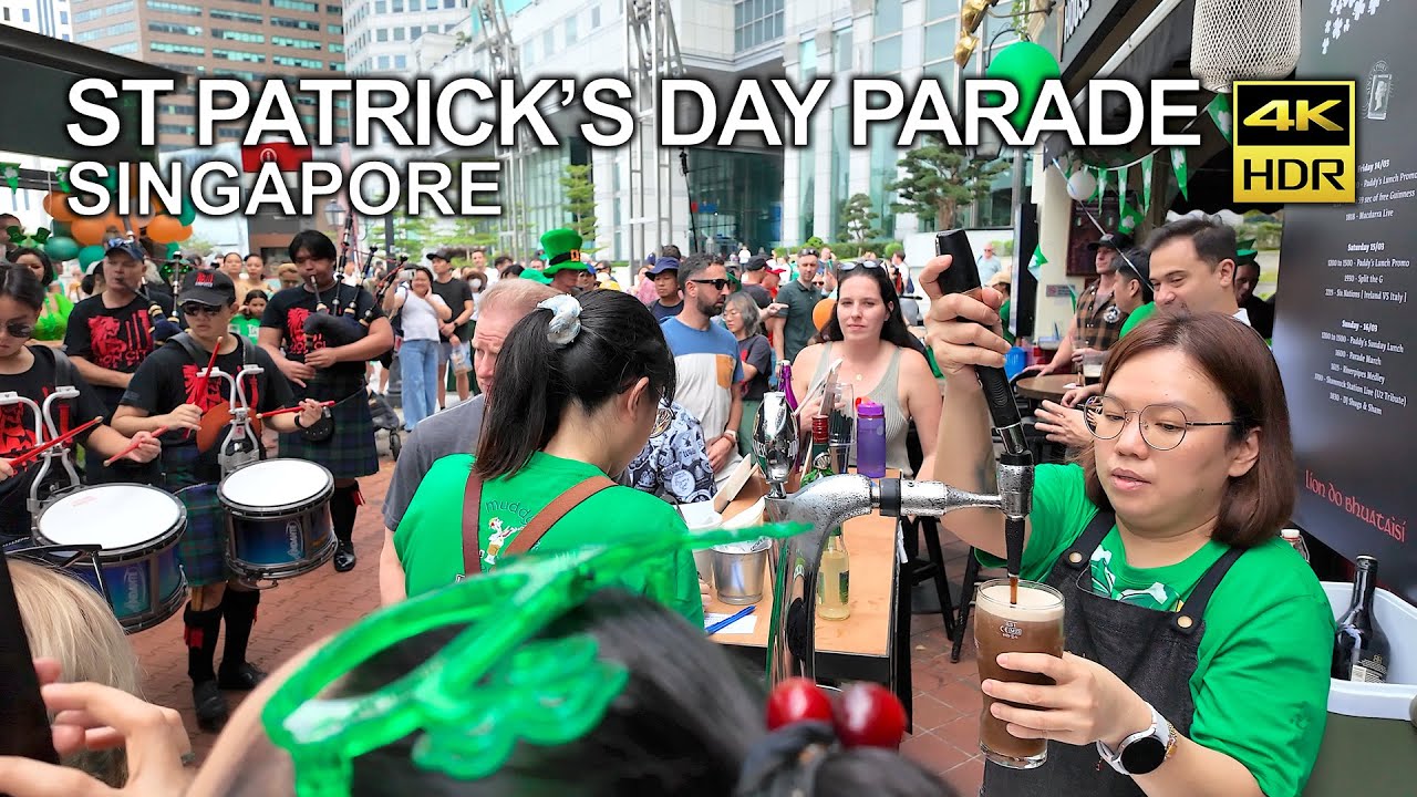 St Patrick's Day Parade in Singapore 2025 ☘️ #irishfestival #stpatricksday