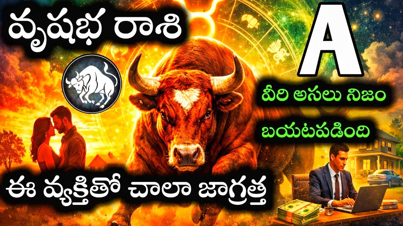 వృషభ రాశి వారి జీవితంలోకి ఏ అక్షరం గల వ్యక్తి రావడం అదృష్టమా లేక జాగ్రత్త #వృషభరాశిఫలితాలు 