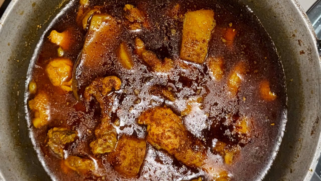 ঘরোয়া বাটা মশলা দিয়ে লাল লাল চিকেনের ঝোল 😍 | রেস্টুরেন্টের মতো স্বাদ | Bengali Chicken Curry