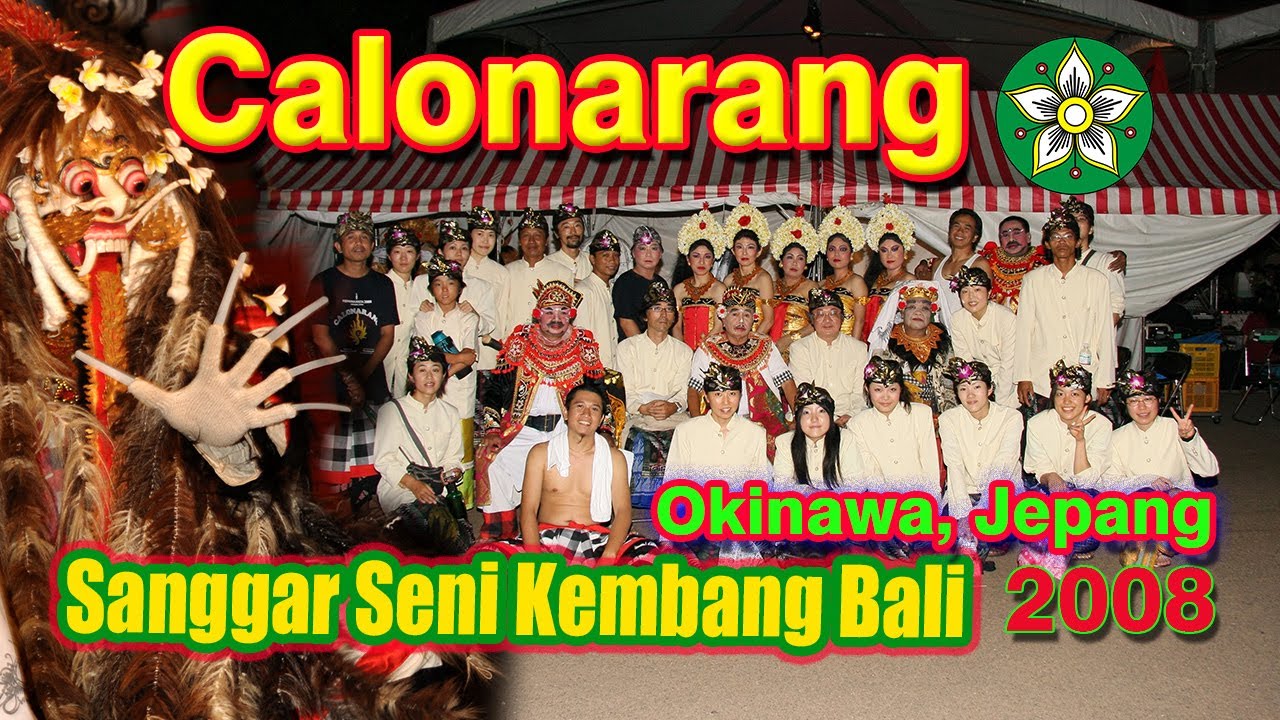 calonarang sanggar seni kembang bali di okinawa, jepang