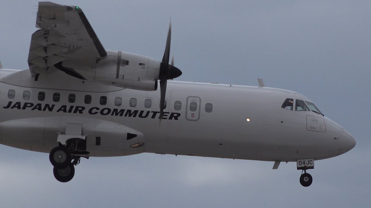 Japan Air Commuter ATR 42-600 JA04JC Landing and Takeoff [FUK/RJFF]