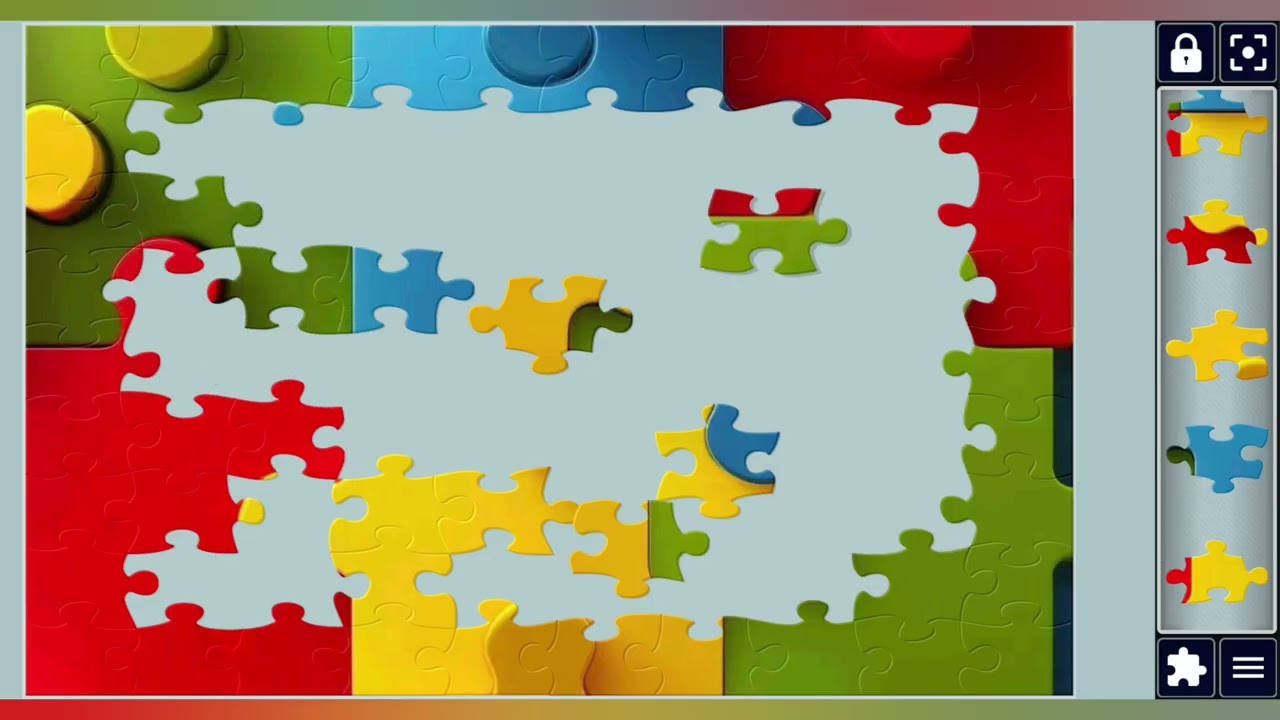 Colorful puzzle pieces Fitting Together🌈//Jigsaw puzzles craft🧩//Amazing puzzles Art 🧩//puzzles Art/
