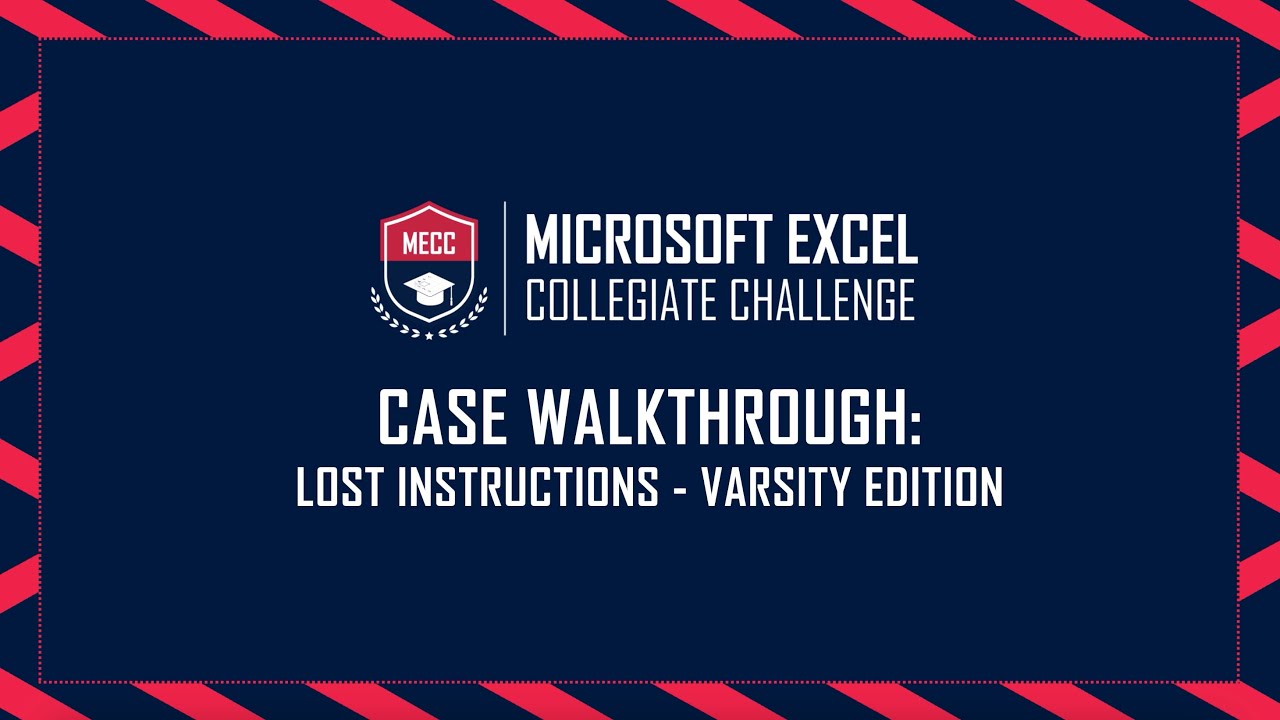 MECC July Weekend Battle '25 - Walkthrough by Bill Jelen - Lost Instructions (V)
