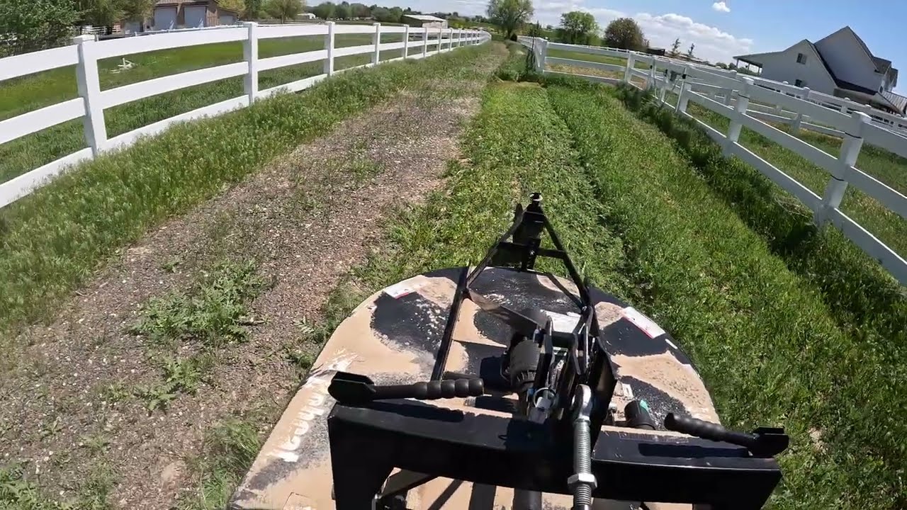 Bobcat 5ft Rotary Cutter in Action with Bobcat CT2025 Compact Tractor. Grass Cutting!