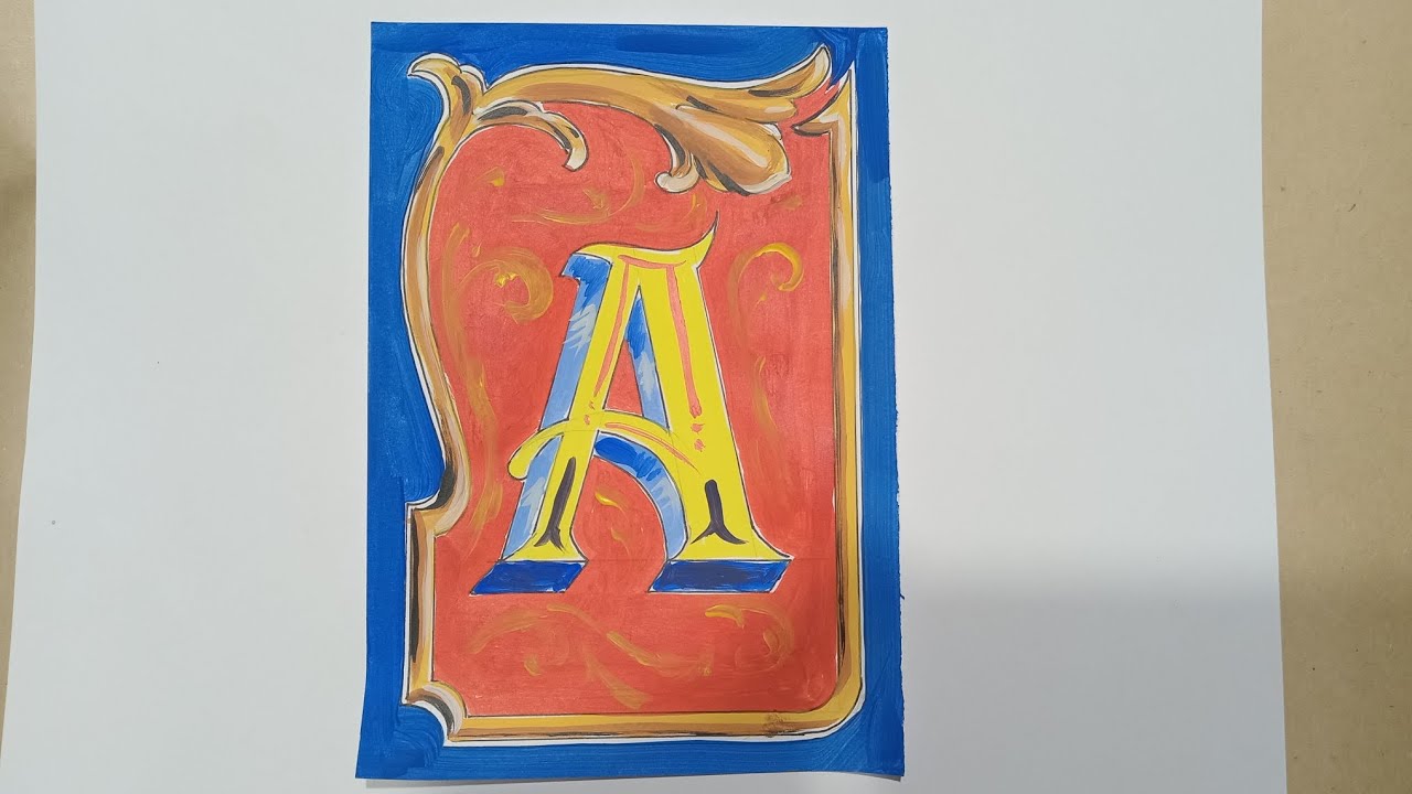 Como pintar fileteado porteño con acrilicos y pinceles comunes 