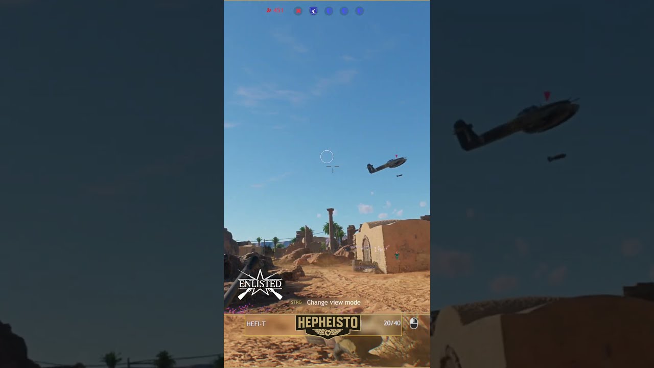 🇬🇧 UK vs 🇮🇹 Italy &ndash; Day 2: Axis Engineer Eliminates Whirlwind Mk I with Flak #Enlisted #Shorts