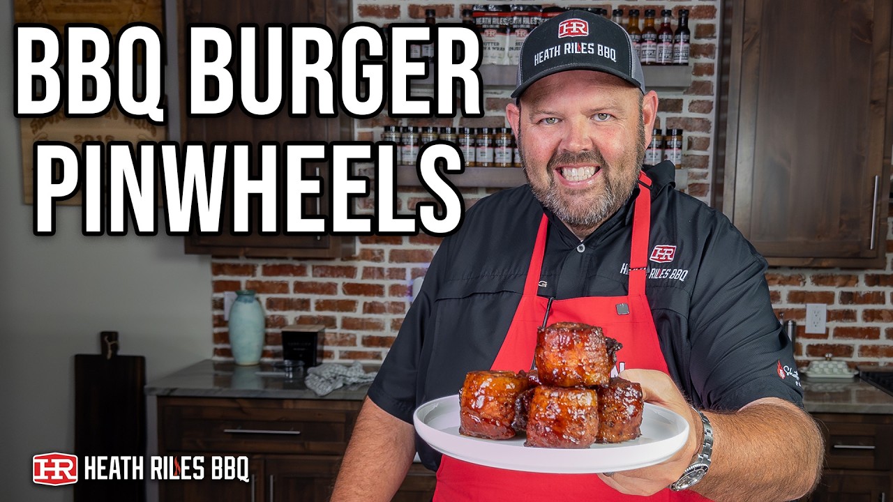 BBQ Bacon Burger Pinwheels | Heath Riles BBQ