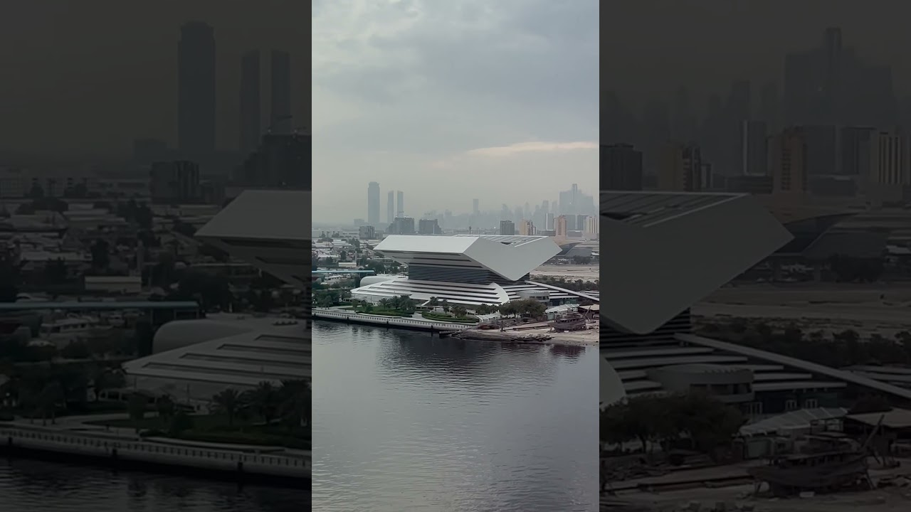 Dubai Library building with a book-shaped roof#amazing #viral #trending #library