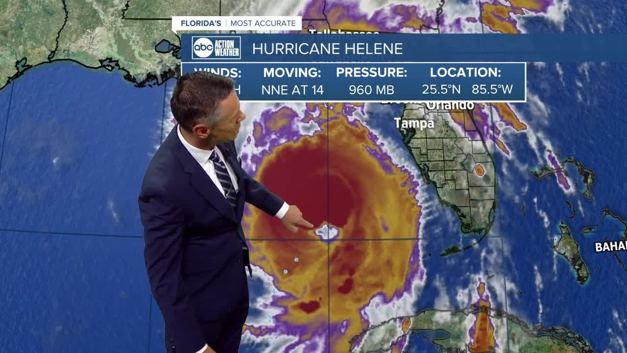 Hurricane Helene slowing as it makes its way toward Florida