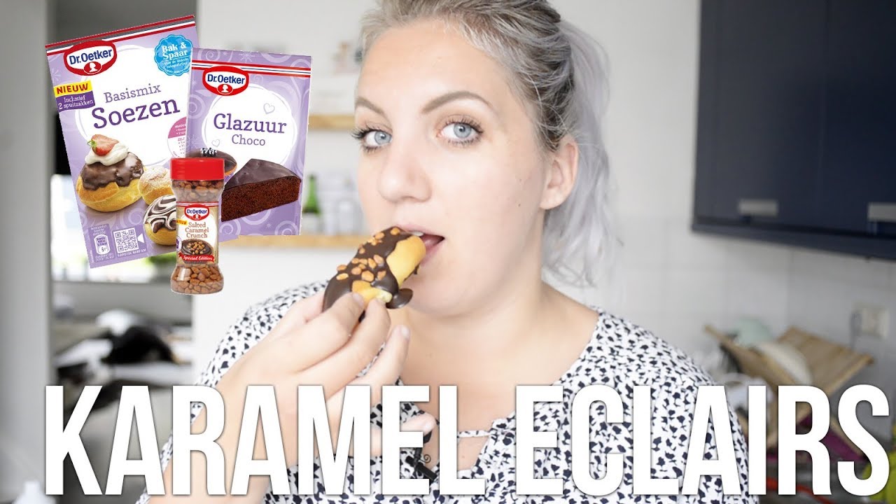 Eclairs met karamel en chocolade | OhMyFoodness