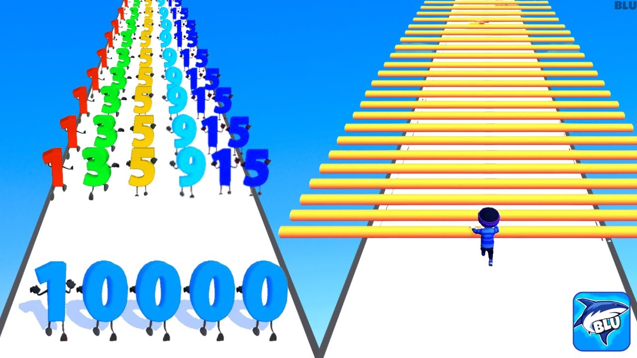 Number Runner 3D Game Satisfying Mobile Games 2023