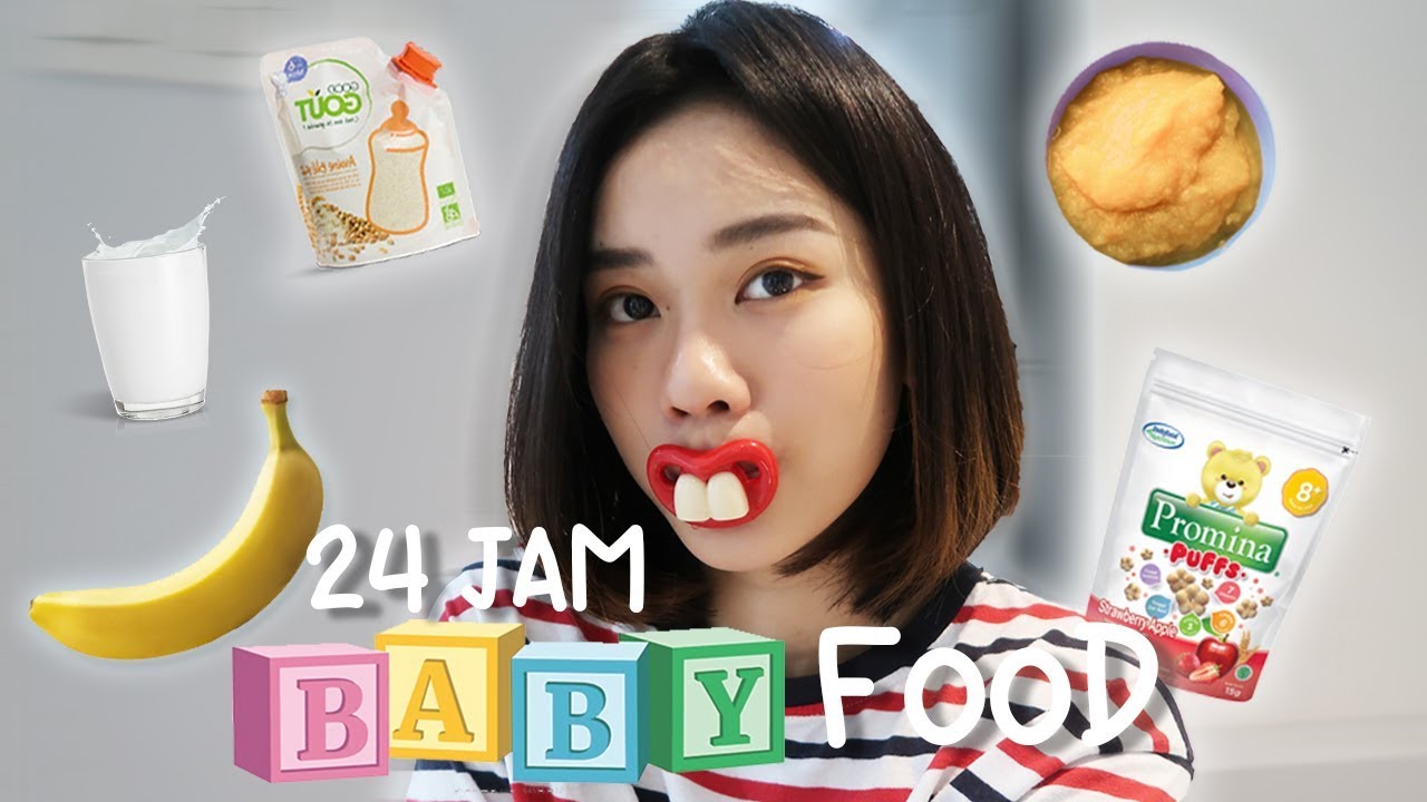 24 JAM MAKAN MAKANAN BAYI DOANG! ENEK BANGET!!