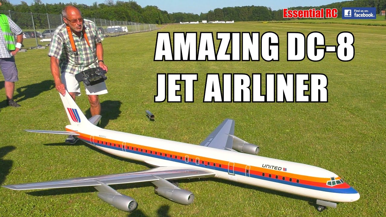 SUPER SCALE RC United Airlines McDonnell Douglas DC-8-61 (N8097U) NARROW BODY  AIRLINER