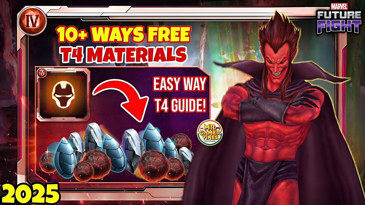 10+ Ways Free T4 Materials & Easy Way to T4 Quickly (2025) | Marvel Future Fight