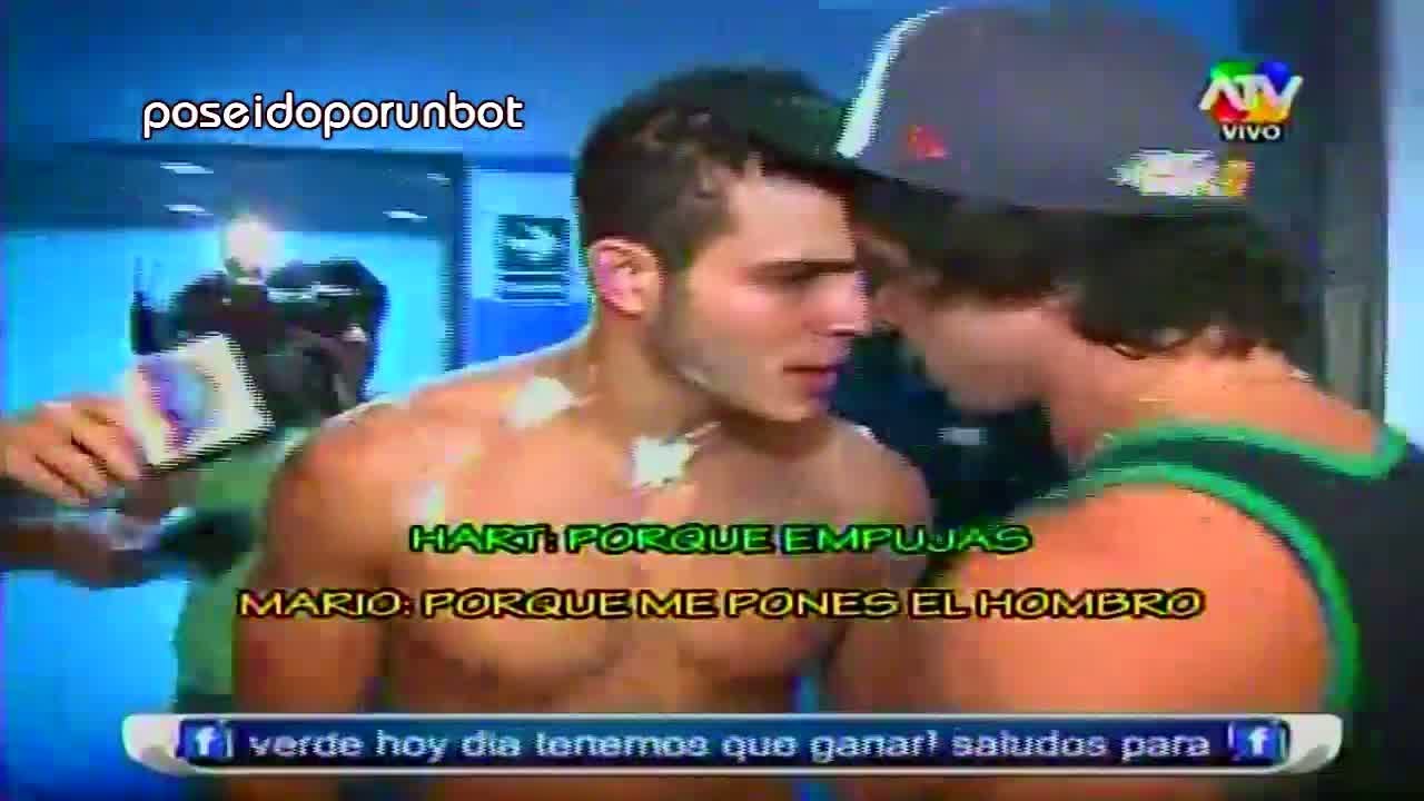 COMBATE: Pelea entre Mario Hart y Mario Irivarren por Broma a Alejandra Baigorria 17/01/13