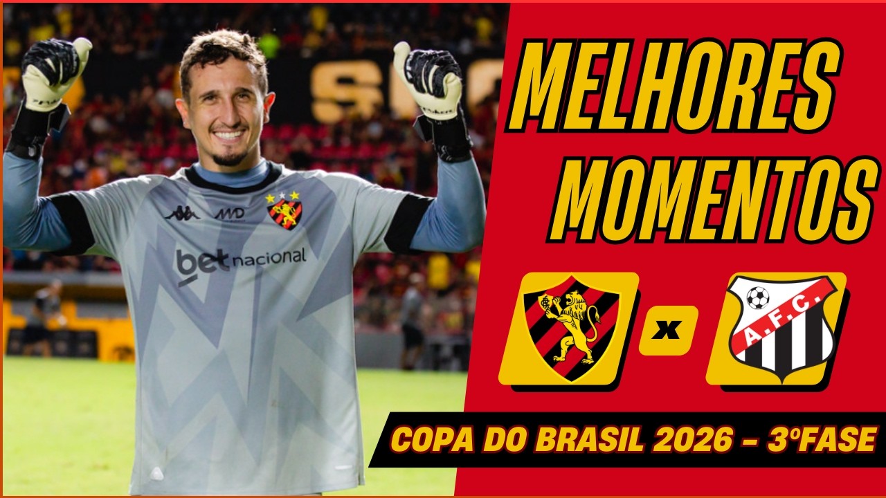 💣🚨SPORT 1 (5) x (3) 1 ANÁPOLIS / MELHORES MOMENTOS / 3º FASE COPA DO BRASIL 2026 / NOTÍCIAS DO SPORT